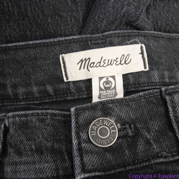 Madewell The Mid-Rise Perfect Vintage Jeans Clean Black‎ Wash, 25 - Picture 12 of 15